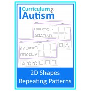 2D Shapes Repeating Patterns Cut & Paste 
